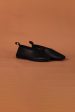 BAKU CALF SKIN BALLET FLAT    BLACK Hot on Sale