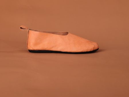 BAKU LEATHER BALLET FLAT    NUDE Fashion