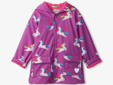 Hatley Colour Changing Raincoat, Pretty Pegasus Discount