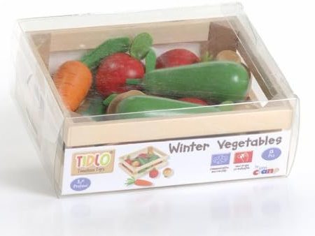 Tidlo Winter Vegetables Wooden Crate Online Sale