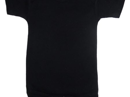 Black Interlock Short Sleeve One Piece For Sale