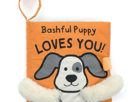 Jellycat Bashful Puppy Loves You Book Hot on Sale