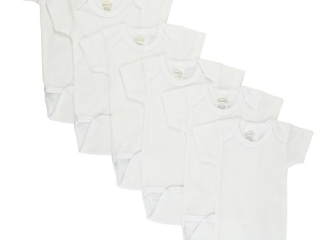 White Short Sleeve One Piece 6 Pack Online Hot Sale