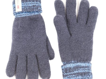 Thinsulate Gloves Blue Hot on Sale