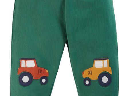 Frugi Character Crawlers Holly Green Tractors Fashion