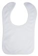 White Terry Bib with White Trim Cheap