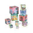 Janod Stacking Cubes Cute Animals Hot on Sale