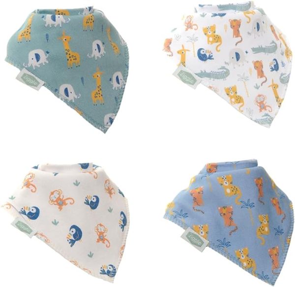 Bandana Dribble Bibs 4 Pack Savannah Online Sale