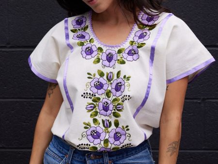 FLOR BOHO BLOUSE   LILAC Online Hot Sale