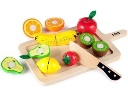 Tidlo Cutting Fruit Wooden Set Online now