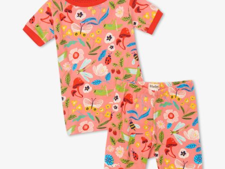 Hatley Organic Cotton Short Pyjamas Enchanted Garden Online Hot Sale