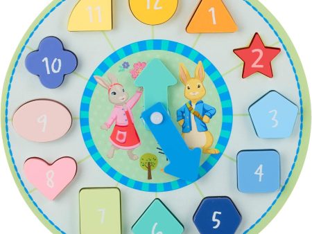 Orange Tree Toys Peter Rabbit Shape Sorting Clock Hot on Sale