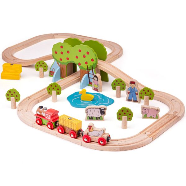 BigJigs Farm Train Set For Sale