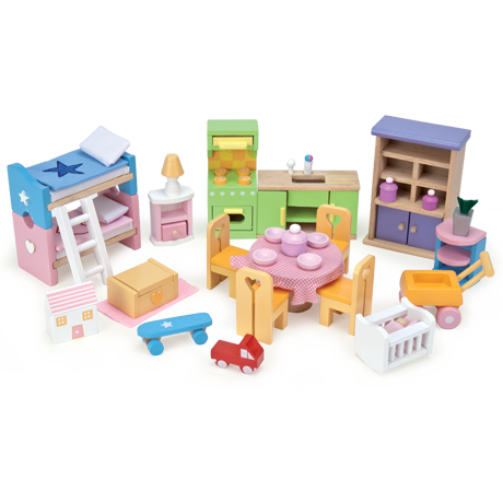 Le Toy Van Dolls House Sweatheart House & Furniture Hot on Sale