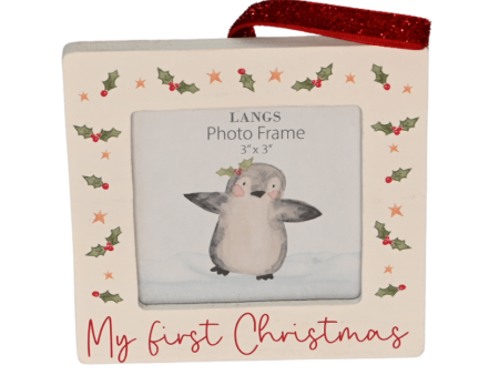 Ziggle My First Christmas Photo Frame Tree Decoration on Sale