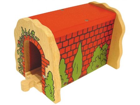 BigJigs Wooden Railway Red Brick Tunnel Online Hot Sale