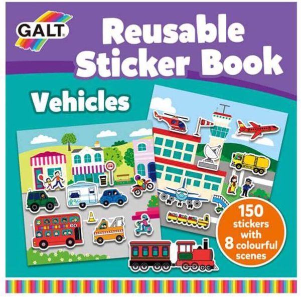 Galt Reusable Sticker Book Vehicles Online Hot Sale