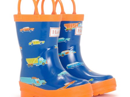 Hatley Preschool Rain Boots Driving Cars Discount