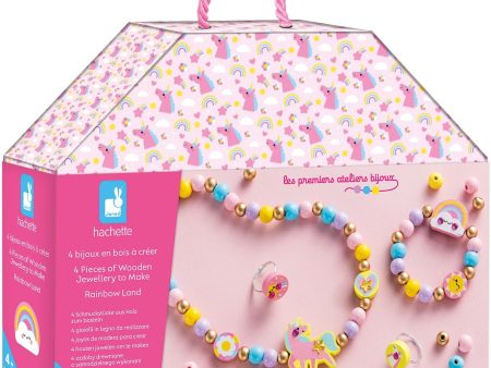 Janod Wooden Jewellery Kit to Make Rainbow Land Fashion