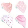 Bandana Dribble Bibs 4 Pack Pink And White Online Sale