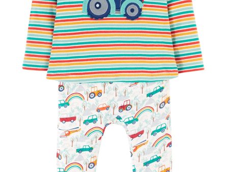 Frugi Brooke Easy Dressing Babygrow Let s Go Discount