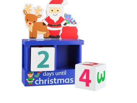 Orange Tree Toys Christmas Count Down Blocks Discount