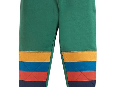 Frugi Kato Knee Patch Jogger Holly Green Rainbow Online Sale