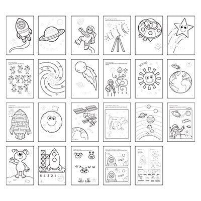 Orchard Toys Colouring and Sticker Book Outer Space Sale