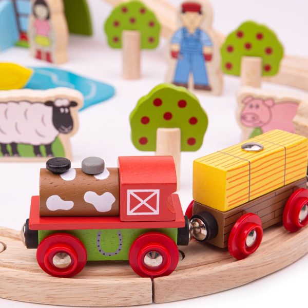 BigJigs Farm Train Set For Sale