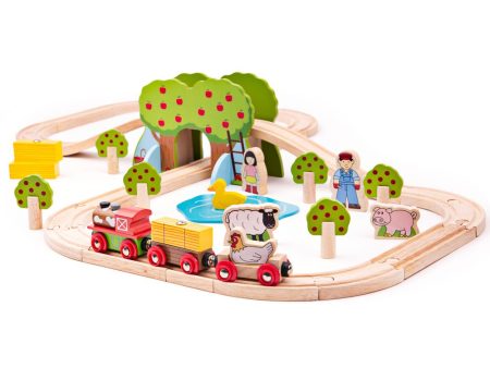 BigJigs Farm Train Set For Sale