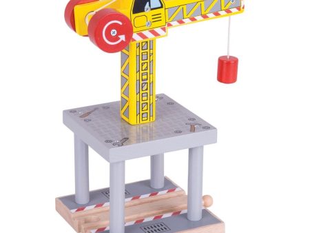 BigJigs Wooden Big Yellow Crane For Discount