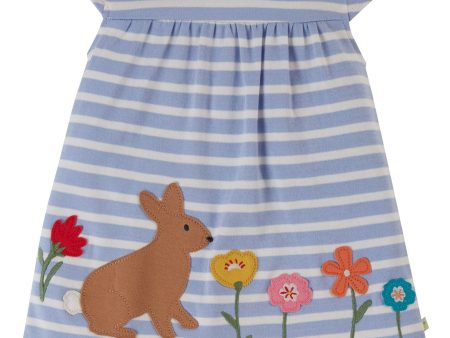 Frugi Little Layla Dress Lavender Breton Rabbit Cheap