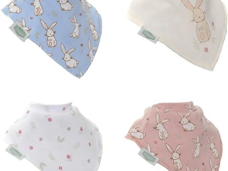 Bandana Dribble Bibs 4 Pack Bunny Online Hot Sale