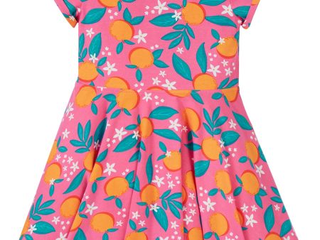 Frugi Summer Skater Dress Orange Blossom Online