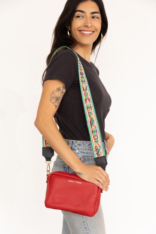 AZTEC STRAP   GREEN MULTI COLOR Online