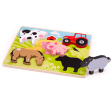 BigJigs Chunky Lift Out Puzzle-Farm Online Sale