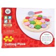 BigJigs Wooden Cutting Pizza Fashion