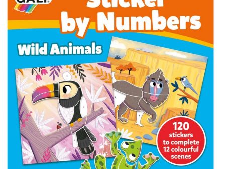 Galt Stickers By Numbers Wild Animals Supply