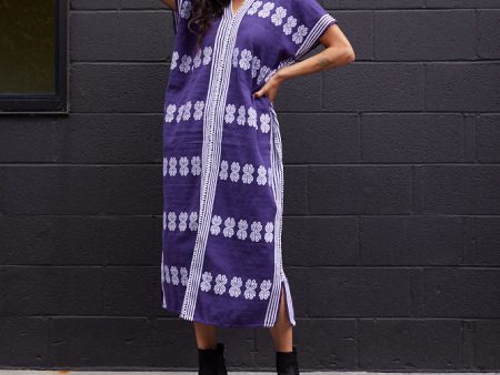 GARDENIA DRESS   PURPLE Cheap