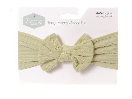 Ziggle Top Bow Turban Headband Pear Hot on Sale