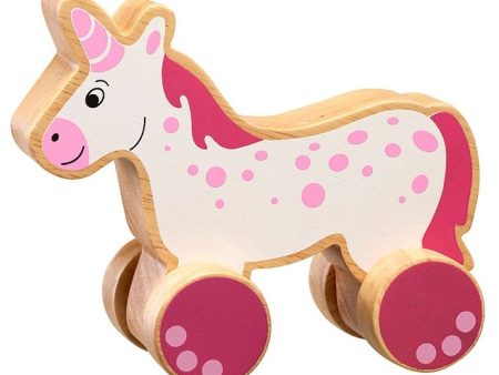 Lanka Kade Fairtrade Wooden Unicorn Push Along Online