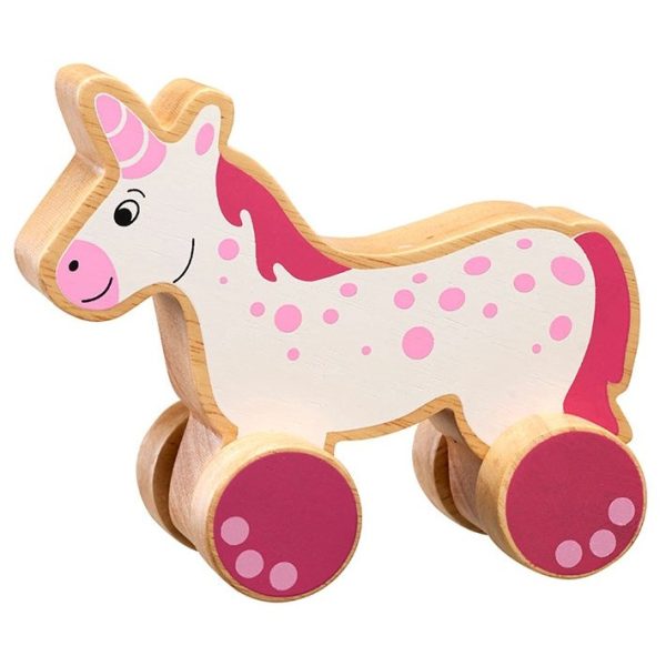 Lanka Kade Fairtrade Wooden Unicorn Push Along Online