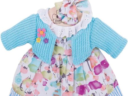 BigJigs Doll s Clothes Turquoise Cardigan and Dress Supply