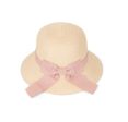 Wide Brim Straw Hat with Bow Band (2 colour options) Online now