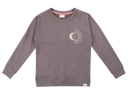 Turtledove Moon Motif Sweatshirt Online