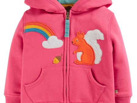 Frugi Carbis Hoodie Honeysuckle Squirrel Fashion