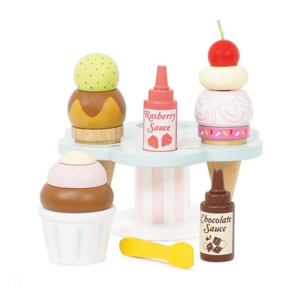 Le Toy Van Wooden Ice Cream Stand and Toppings For Sale