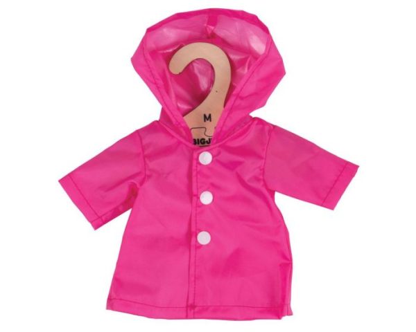 BigJigs Doll s Clothes Pink Raincoat Fashion