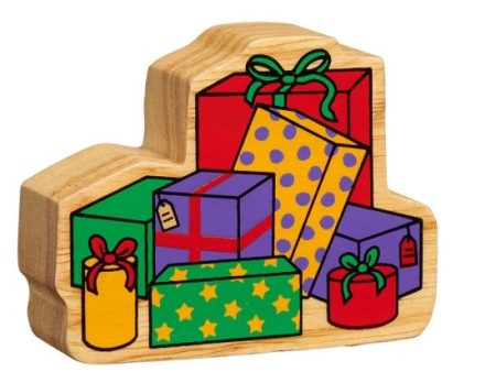 Lanka Kade Fairtrade Painted Wooden Stack of Presents Sale