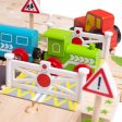 BigJigs Wooden Road and Rail Train Set For Sale